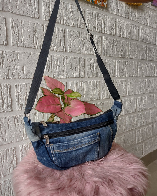 Denim Soul – Upcycled Crossbody Belt Bag