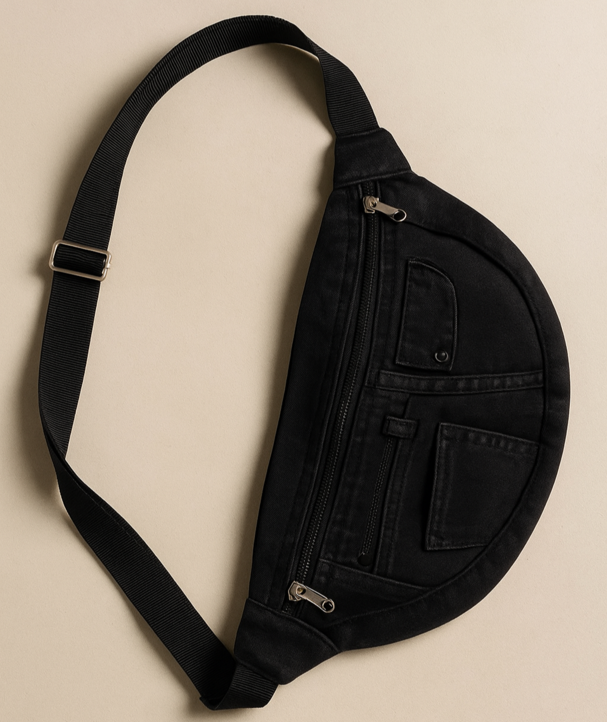 stylish denim waist bag